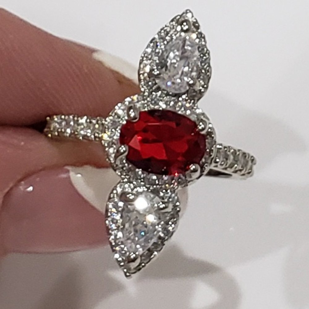 Sapphire gemstone, 925 silver ring